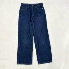 nt223 良品✨ハイライズストレートジーンズ L デニムパンツ インディゴ