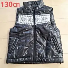 ダウンベスト 130サイズ 黒色　防寒着　キッズ　子供服