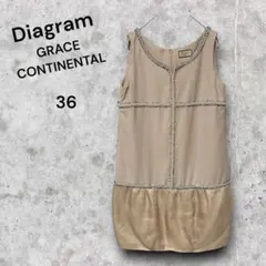 Diagram GRACE CONTINENTAL ノースリーブワンピース 36