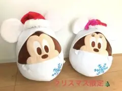ミッキーandミニーのサンタver☆ぬいぐるみセット
