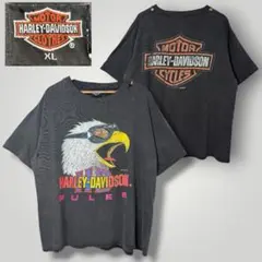 90s USA製 Harley-Davidsonイーグル TシャツXL鬼フェード