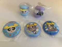 【バブルス】パワーパフガールズ きゃらまかろん 刺繍缶バッジ