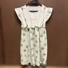 ひまわり柄 ワンピース 130