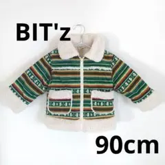 Bit'z ボア襟ノルディック調ジャケット 90cm