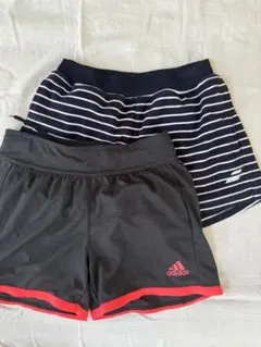 Babolat &adidasショートパンツ2枚セット