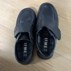 IFME ブラック フォーマルシューズ 21.0
