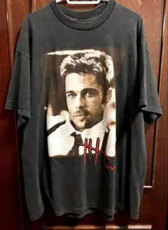 名作!! 希少サイズ!! セブン ムービーTシャツ XLサイズ ブラットピット