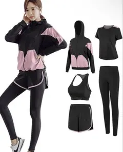 [DawnRain] スポーツウェア 4点セット レディース Mサイズ