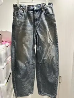 ワイドシルエット デニムパンツ ライトブルーのサムネイル