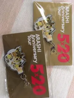 嵐 5×20 会場限定チャーム　札幌　黄色 2個セット