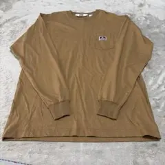 BEN DAVIS メンズ 長袖 ポケットTシャツ ブラウンのサムネイル