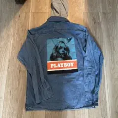 PLAYBOYの長袖デニムシャツです