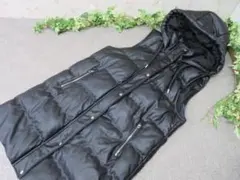 【FF3066/8】ZARA/ザラ　ベストコート　ロングベスト　フード付