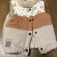 Natural 100 Alamode 花柄ベスト 100cm