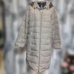 ファー付き ロングコート ベージュのサムネイル