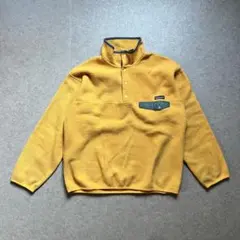 90’s パタゴニア スナップt イエロー アメリカ製のLサイズ
