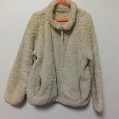 ユニクロ フリースジャケット ベージュ 130