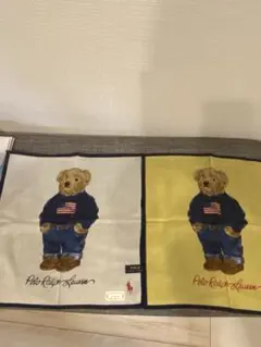 ラルフローレン ポロベア　ガーゼハンカチ2枚セット