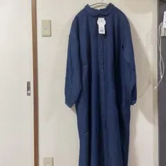 【新品】 サマンサモスモス バックリボン デニム シャツワンピース