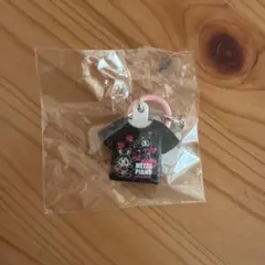 Mezzo Piano Tシャツめじるしチャーム ブラック×ピンク