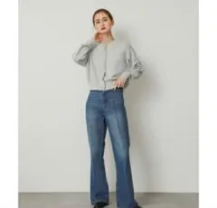 (まとめ買い対象)SENSE OF PLACE カーディガン(グレー)