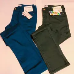 2本セット　Navyレギンス　スキニー　カラーパンツ L〜LL