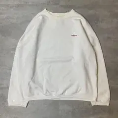 90s USA製 adidas アディダス ワンポイント スウェットトレーナー