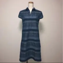 Tommy Hilfiger 襟付きワンピ　マルチボーダー