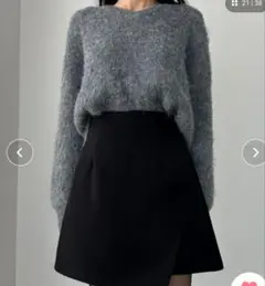 インナーパンツ付ラップ風ミニスカート　ルエレ　Mサイズ