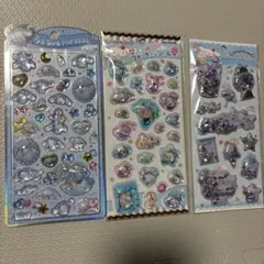 シナモロール ウォーターキラキラカプセルシール　うるちゅるPOP SEAL 3枚