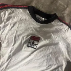 90s adidas アディダス リンガーネックシャツ Tシャツ shirt L