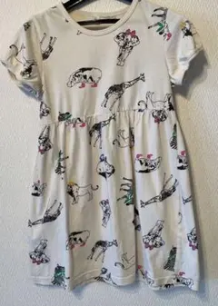 タイムセール♡アニマル柄半袖ワンピース♡サファリプリント