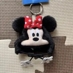 ディズニー　ミニーファンキャップキーチェーン