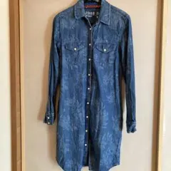 GAP レディース　デニム風シャツワンピース