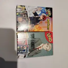 UNO 僕のヒーローアカデミア & SPY×FAMILY 2個セット
