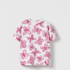 ザラ　ZARA プリントTシャツ　半袖　キッズ　140 Tシャツ　ピンク
