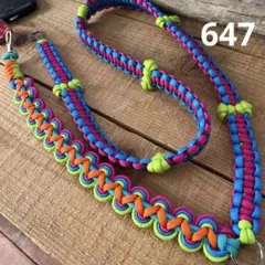 647 スマホショルダーストラップ　スマホショルダー　パラコード　携帯ストラップ