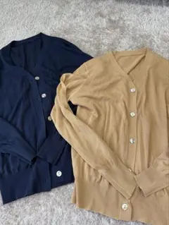 レディース長袖カーディガン2色セット M