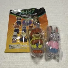 ズートピア　ソフビパペットマスコット　ディズニー