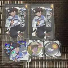 忍たま乱太郎　ナンジャタウン　土井半助　クリアカード　キラキラカード　缶バッジ