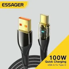 Essager 7A usbType-C 高速充電ケーブル PD100W
