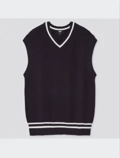 UNIQLO オーバーサイズVネックニットベスト