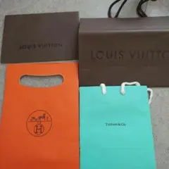 LOUIS VUITTON・Tiffany・HERMES ショップ袋セット