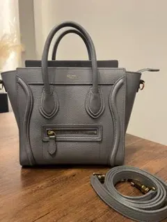 CELINE Luggage Nano ショルダーバッグ グレージュ - メルカリ
