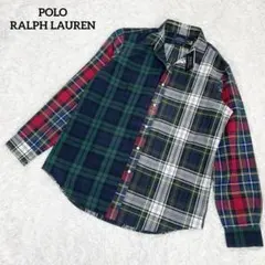 【新品未使用】ポロラルフローレン　クレイジーパターンチェックシャツ・L