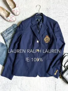 訳あり【RALPH LAUREN】ラルフローレン ロゴワッペン 混ブレザー 8のサムネイル
