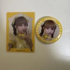 フルーツジッパー早瀬ノエル缶バッジ&キャンディー衣装クリアトレカ