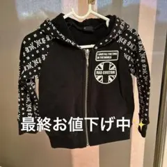 RAD CUSTOM フード付きパーカー ブラック