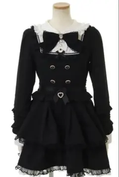 LIZLISA スピンドルヨークティアードワンピース