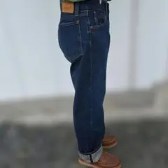 【美品】RED EAR ストレートジーンズ ポールスミス 太め 濃紺 日本製のサムネイル